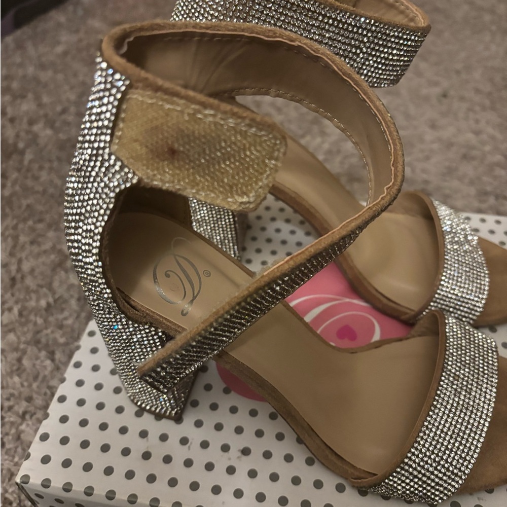 Silver Rhinestone Heels - Picture 3 of 6